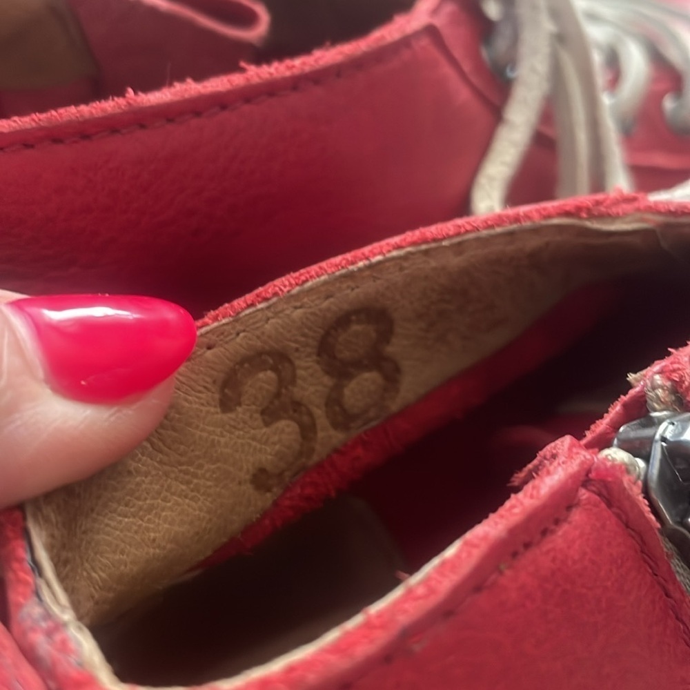 Blackstone Red Claret Sneaker Size 38 - Picture 7 of 11